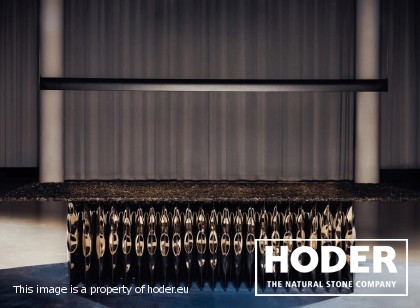 Harmonica Table Stone – ein Prototyp von Oskar Zięta mit einer Tischplatte aus Granit 711