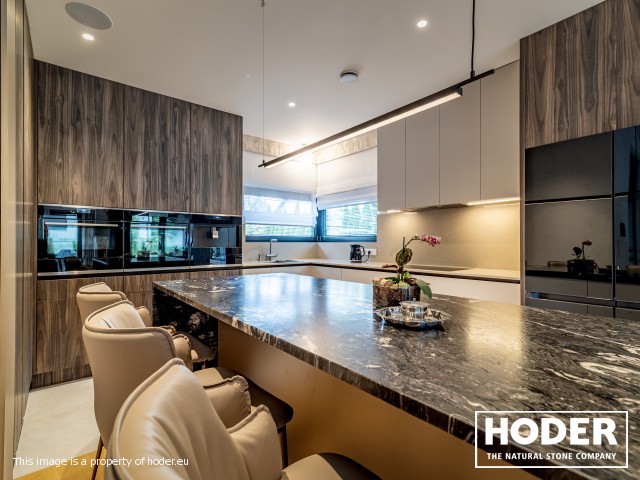 KÜCHENARBEITSPLATTE  Granite Satinato 464 and Waschtischplaten quartz conglomerate 8000, 2001, 505 and marmor 129 - zdjęcie numer 3