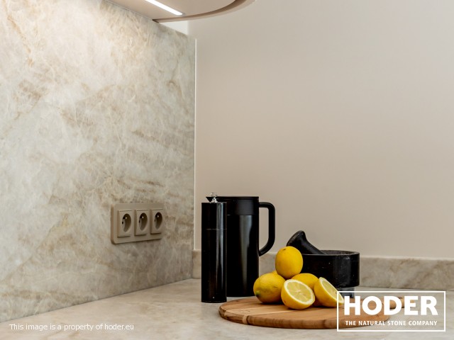 KÜCHENARBEITSPLATTE naturlicher quarzit Satinato 723, Waschtischplaten Granite Satinato 464 und Fensterbank Quarzkonglomerat 2005 - zdjęcie numer 10