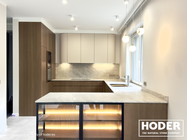 KÜCHENARBEITSPLATTE naturlicher quarzit Satinato 723, Waschtischplaten Granite Satinato 464 und Fensterbank Quarzkonglomerat 2005 - zdjęcie numer 2