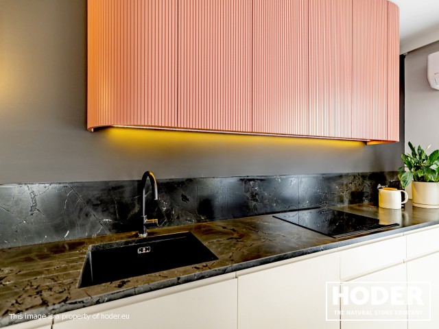 KÜCHENARBEITSPLATTE naturlicher quarzit Satinato 490 und Waschtischplaten  marmor 148 - zdjęcie numer 4