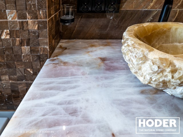 KÜCHENARBEITSPLATTE, Waschtischplaten und Fensterbank aus Quartz 701, 433, 470 und Fensterbank Quarzkonglomerat 4000 - zdjęcie numer 24