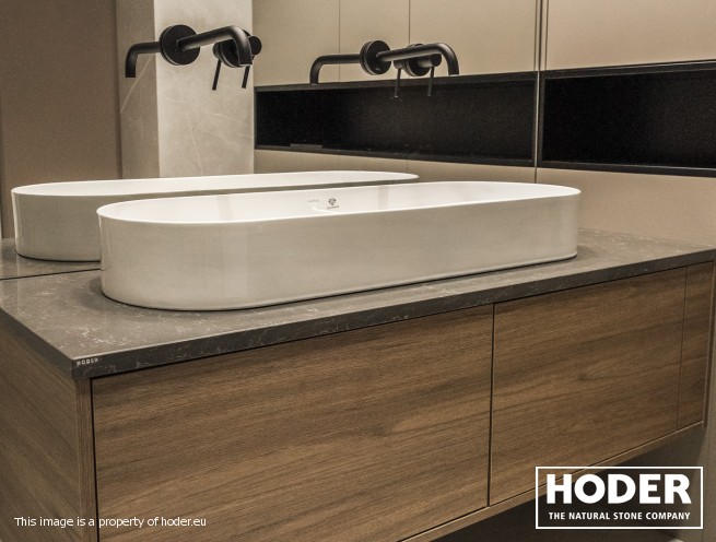 Waschtischplaten quartz conglomerate 8300