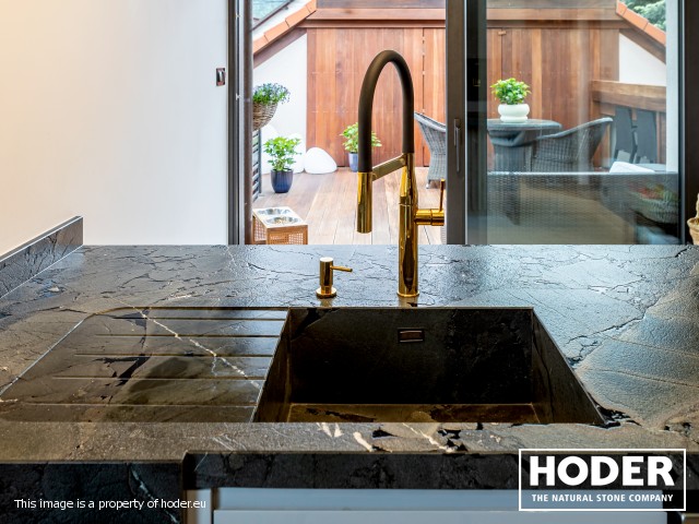 KÜCHENARBEITSPLATTE, Waschtischplaten und Fensterbank aus Quartz 701, 433, 470 und Fensterbank Quarzkonglomerat 4000 - zdjęcie numer 12