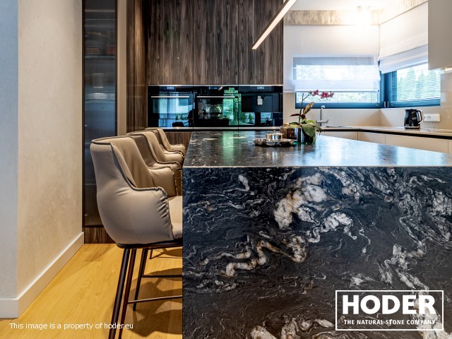 KÜCHENARBEITSPLATTE  Granite Satinato 464 and Waschtischplaten quartz conglomerate 8000, 2001, 505 and marmor 129 - zdjęcie numer 2