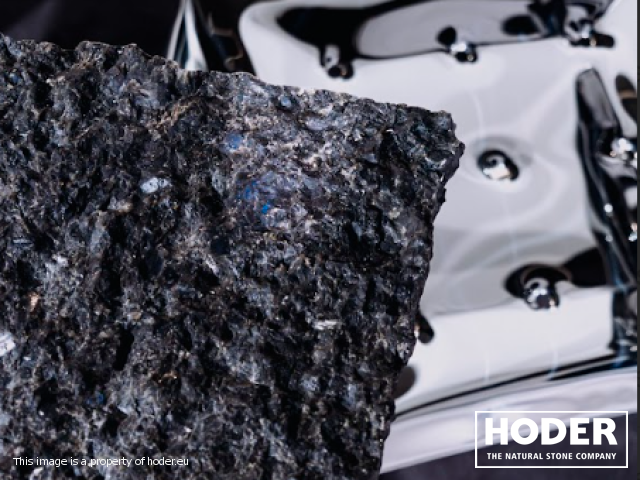 Harmonica Table Stone – ein Prototyp von Oskar Zięta mit einer Tischplatte aus Granit 711 - zdjęcie numer 4