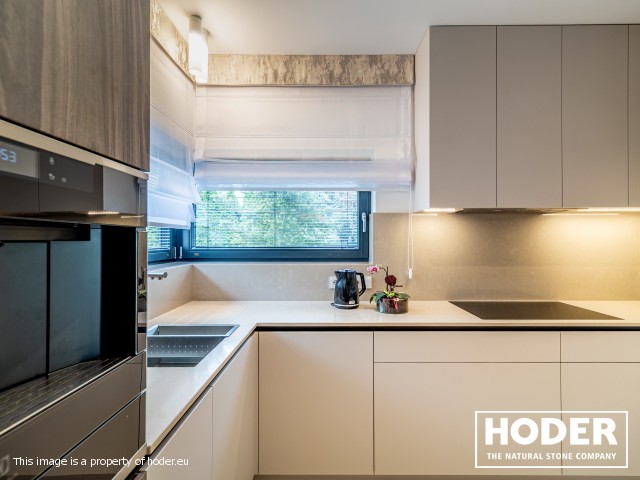 KÜCHENARBEITSPLATTE  Granite Satinato 464 and Waschtischplaten quartz conglomerate 8000, 2001, 505 and marmor 129 - zdjęcie numer 4