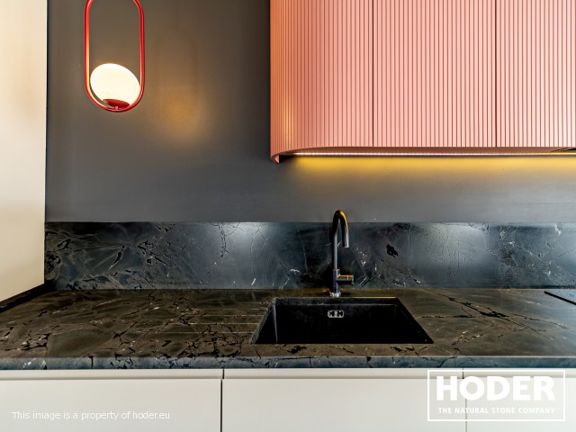 KÜCHENARBEITSPLATTE naturlicher quarzit Satinato 490 und Waschtischplaten  marmor 148 - zdjęcie numer 5